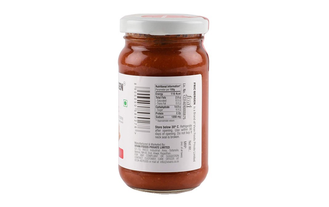 Fric Bergen Chilly Garlic Dip (Momos Chutney)   Glass Jar  200 grams